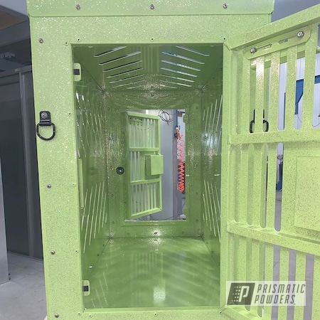 Powder Coating: Stem Green PSB-6605,Rockstar Sparkle PPB-5835,Dog Crate,Miscellaneous,Dogs
