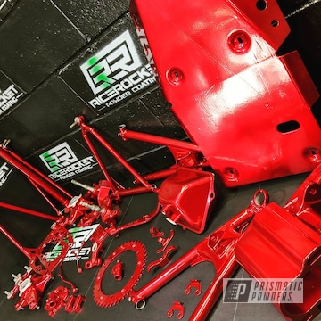 Powder Coated Red Yamaha Atv Parts