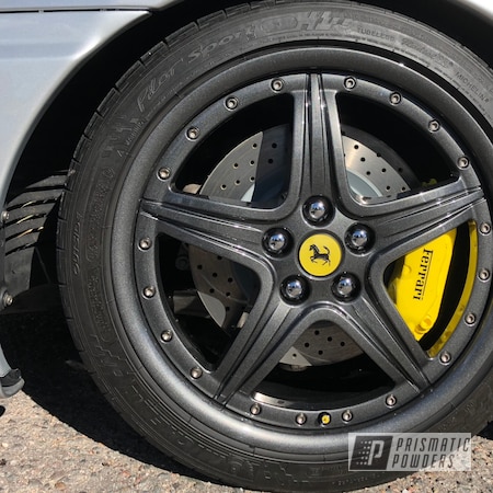 Powder Coating: Automotive,Ferrari,Kingsport Grey PMB-5027,Wheels
