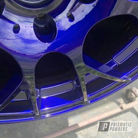 Powder Coating: Wheels,Automotive,Clear Vision PPS-2974,18",18” Wheel,Illusion Blue PSS-4513