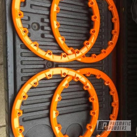 Powder Coating: Bright Orange PSS-0879,Beadlock Ring,Polaris,Polaris Wheels,Orange,Automotive,Wheels
