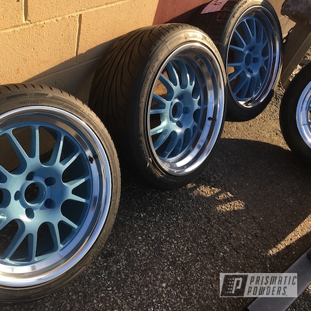 Powder Coating: Wheels,Automotive,18",Baja Blue PVB-10157,Audi,18” Wheels