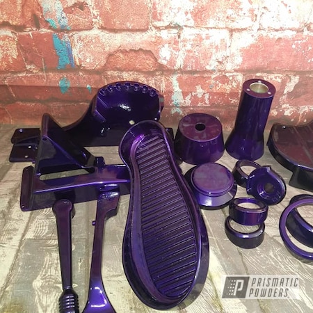 Powder Coating: 2 Stage Application,Automotive Parts,Illusion Powder Coating,Purple,Clear Vision PPS-2974,Jet Boat,Illusion Purple PSB-4629