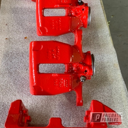 Powder Coating: Flame Red PSS-5082,Bright Red,Flame Red,Automotive,Brake Calipers