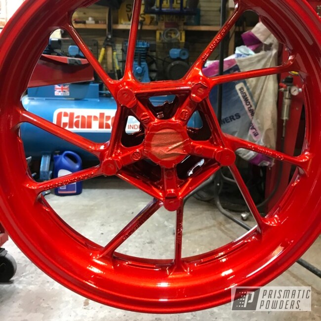 Powder Coated Red 17 Inch Yamaha Xsr900 Wheels