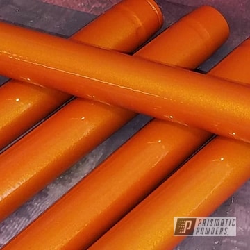 Powder Coated Orange Suspension Components