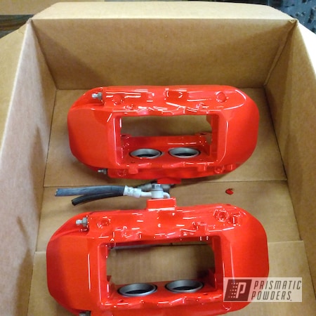 Powder Coating: Racer Red PSS-5649,Automotive,Brake Calipers