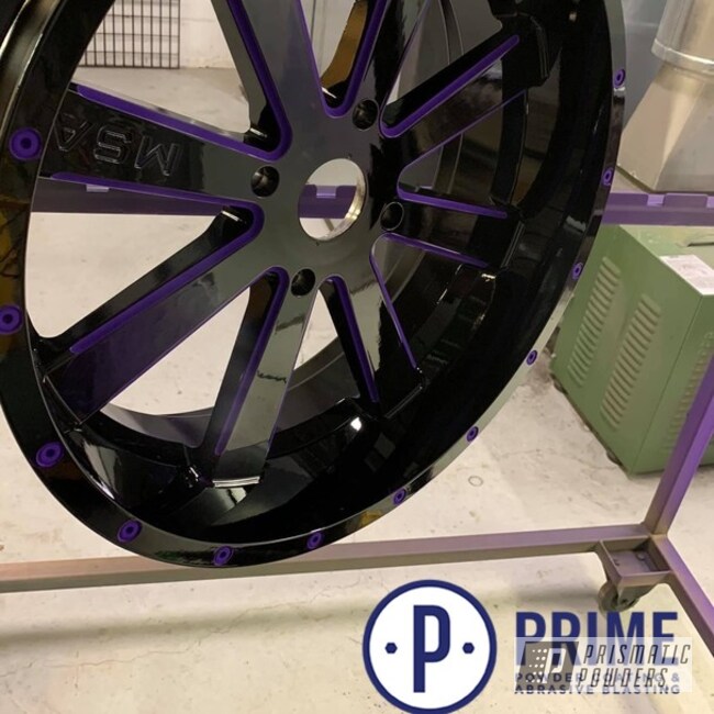 Powder Coated Purple 20 Inch Msa M35 Bandit Wheels