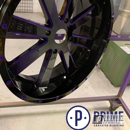 Powder Coating: 20",Clear Vision PPS-2974,Illusion Purple PSB-4629,20" Wheel,Automotive,M35 Bandit,Two Tone Wheels,MSA