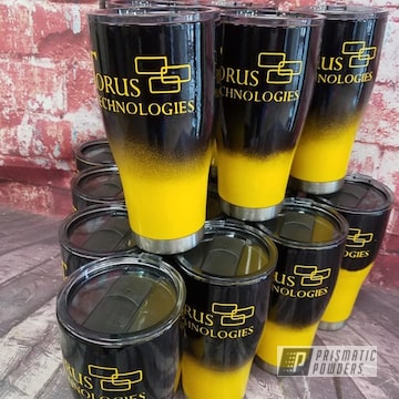 Powder Coated Personalized 24oz Tumblers In Pss-0106 And Ral-1003