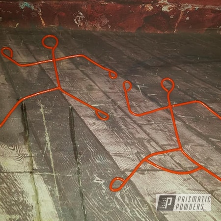 Powder Coating: Metal Art,Stick People,Chevy Orange PSS-0163,Art