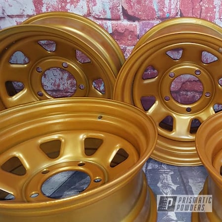 Powder Coating: Coppersun PPB-2823,Wheels,Automotive,15" Steel Wheels,Steel Wheels,15" Wheels,Automotive Rims