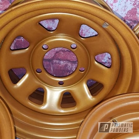 Powder Coating: Coppersun PPB-2823,Wheels,Automotive,15" Steel Wheels,Steel Wheels,15" Wheels,Automotive Rims