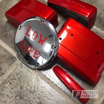 Powder Coated Red Custom Parts