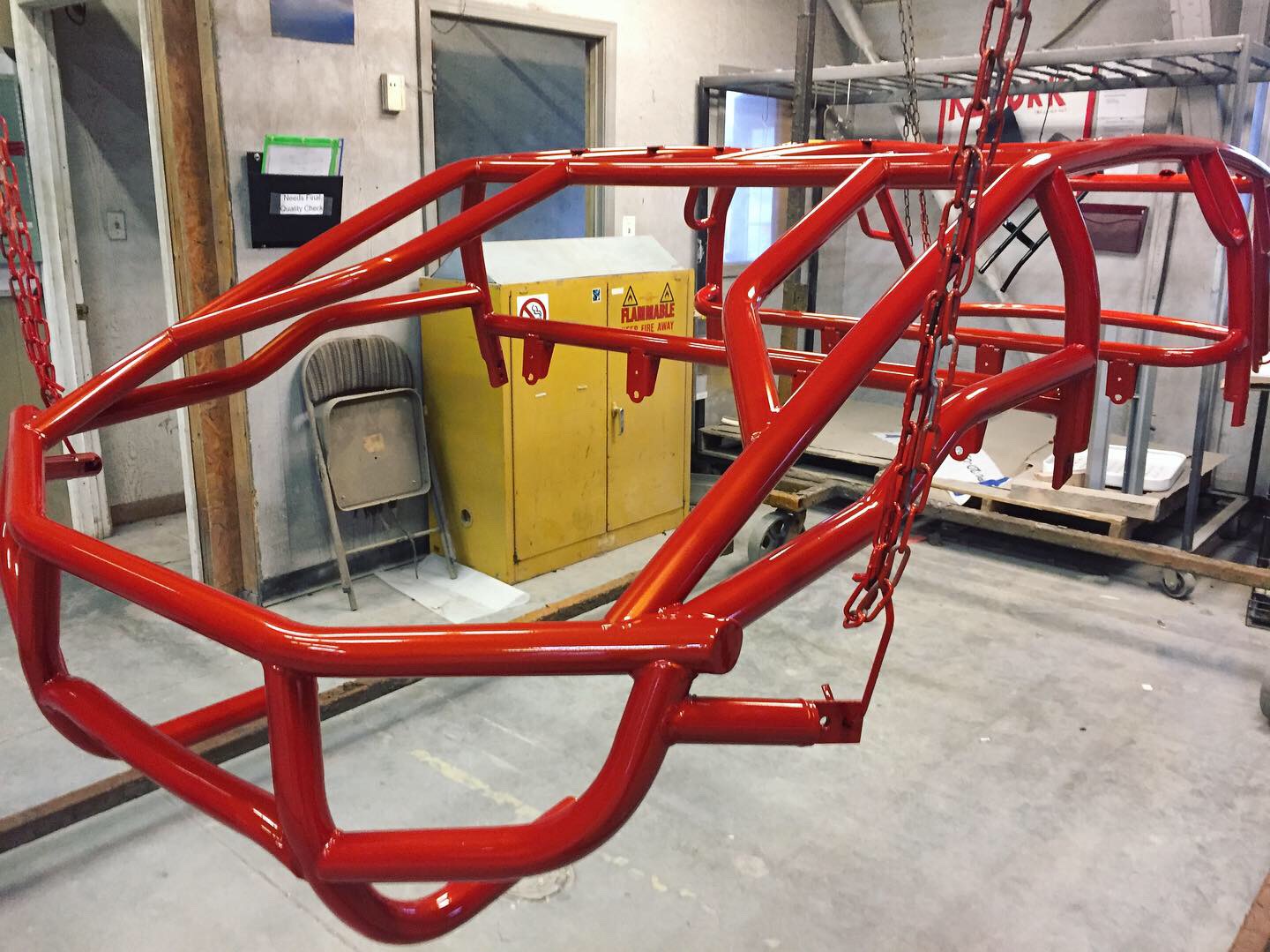 Polaris RZR Frame coated in Clear Vision and Fire Orange | Prismatic ...