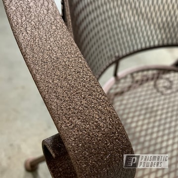 Powder Coated Textured Copper Patio Chair