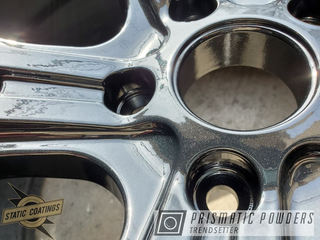 Powder Coating: Aluminum Wheels,SABLE SPECK UMB-2538,staticcoatingsnj