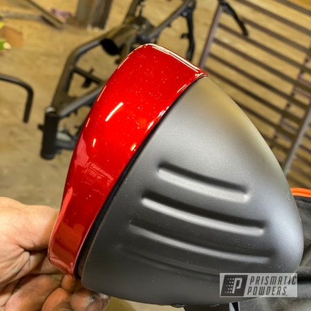 Powder Coating: Ink Black PSS-0106,RACING RED UPB-6379,Honda Motorcycle,Clear Vision PPS-2974,SUPER CHROME USS-4482,Casper Clear PPS-4005,Motorcycle Parts