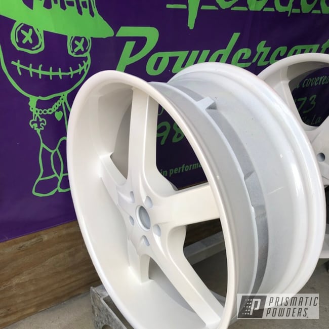 Powder Coated White 24 Inch Wheels