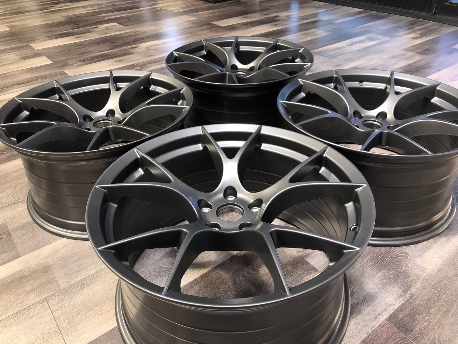 Gr6 Project Rims Project 6GR 10 Spoke Wheels coated in Evo Grey | Prismatic Powders