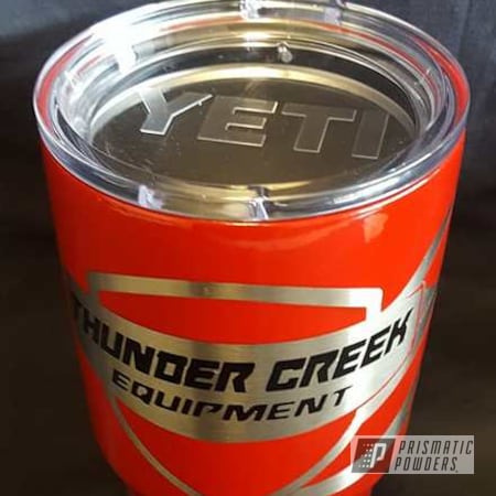 Powder Coating: Ink Black PSS-0106,Miscellaneous,Custom 2 Coats,Custom Cup with Logo,RAL 3003 Ruby Red