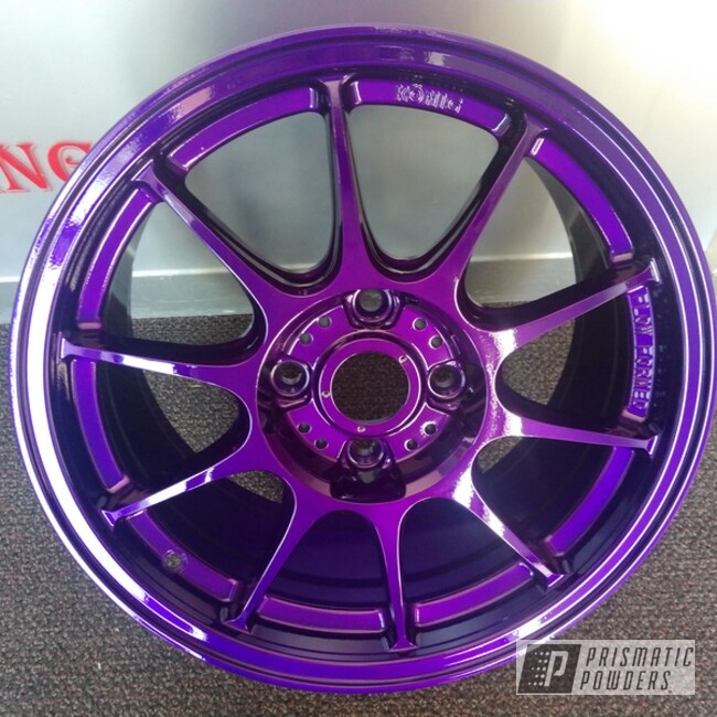 Powder Coated Purple 18 Inch Aluminum Wheels