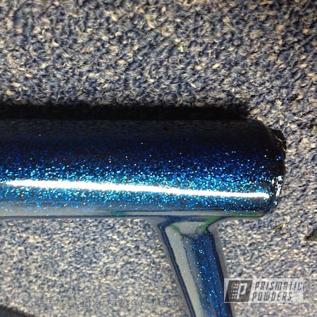 Powder Coating: Bicycles,Ink Black PSS-0106,Magnum Blue Sparkle PPB-5078,CPC POWDER COATING
