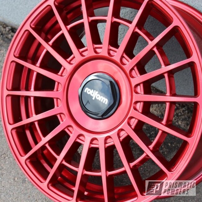 Powder Coated 17 Inch Rotiform Wheels In Uss-4482 And Ppb-6934