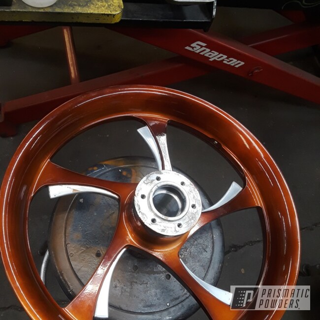 Powder Coated 18 Inch Motorcycle Wheels In Pps-5162