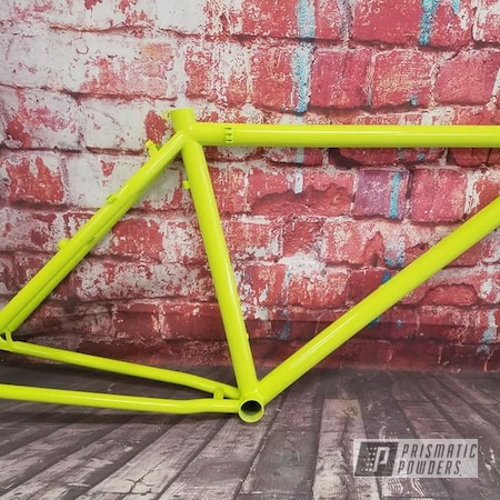 Powder Coating: Bicycles,Bike Frame,Chartreuse Sherbert PSS-7068,Bicycle Frame