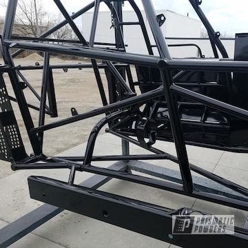 Powder Coated Black Race Car Chassis