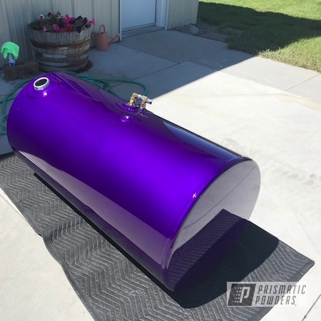 Powder Coating: Semi,Fuel Tank,Clear Vision PPS-2974,Illusion Purple PSB-4629