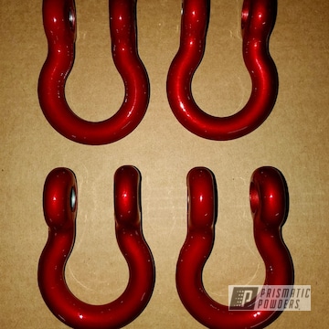 Powder Coated Red Bumper Shackles