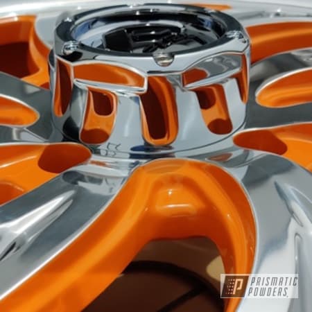 Powder Coating: Wheels,Automotive,Candle Orange PSS-4419,20" Aluminum Wheels