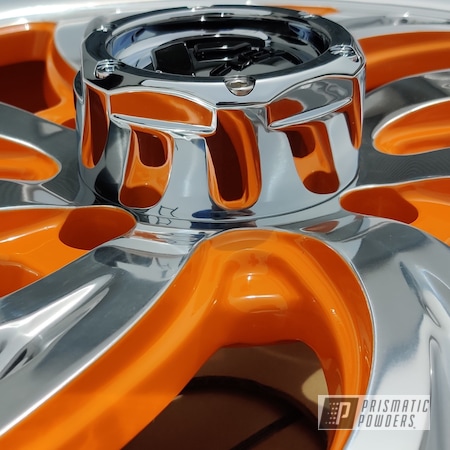 Powder Coating: Wheels,Automotive,Candle Orange PSS-4419,20" Aluminum Wheels