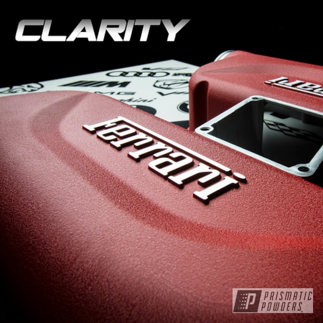 Powder Coated Red Ferrari F430 Intake Covers