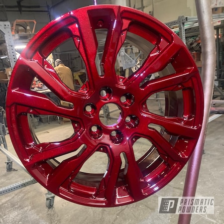 Powder Coating: 20" Wheels,Illusion Cherry PMB-6905,Clear Vision PPS-2974,Automotive,Wheels