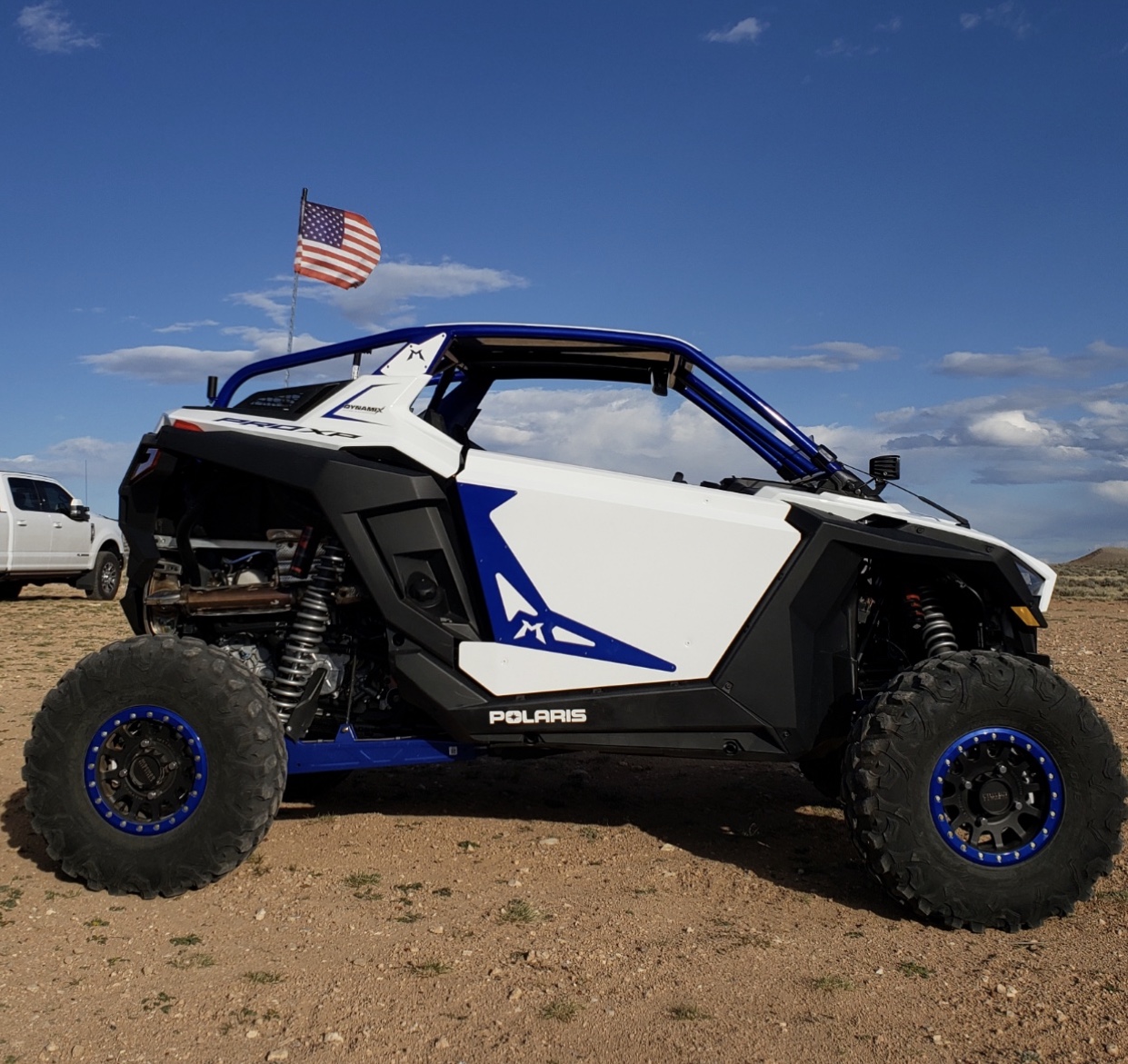 Polaris RZR Frame finished with Clear Vision and Illusion Blueberry ...