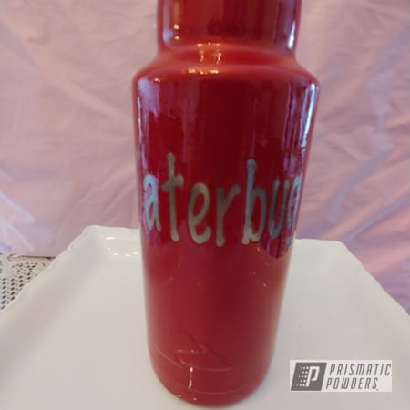 Powder Coating: Custom Tumbler Cup,#,Clear Vision PPS-2974,Illusion Red,Illusion Red PMS-4515