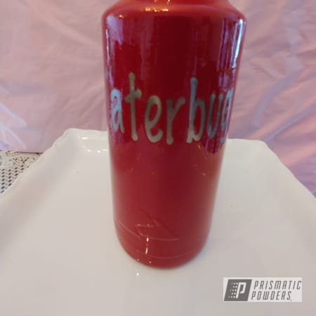 Powder Coating: Custom Tumbler Cup,#,Clear Vision PPS-2974,Illusion Red,Illusion Red PMS-4515