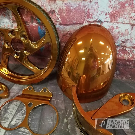 Powder Coating: Chopper,Motorcycles,Motorcycle Rims,Transparent Powder Coating,Harley Parts,Harley Wheel,SUPER CHROME USS-4482,Trans Copper II PPS-2618,Harley Davidson,Automotive,Motorcycle Parts,Super Chrome