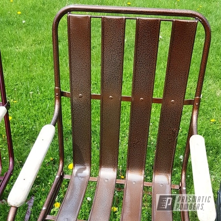 Powder Coating: Vintage Chairs,Metal Chairs,Clear Vision PPS-2974,Transparent Copper PPS-5162,Outdoor Furniture,Lloyd Pre WWII,Black Frost PVS-3083