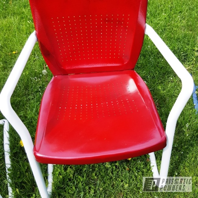 Powder Coated Vintage Metal Chair