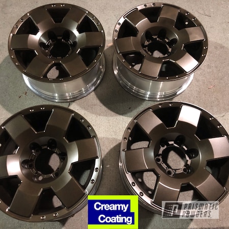 Powder Coating: 18" Aluminum Wheels,Toyota,Satin Bronze Chrome PMB-10182,Tundra,18",Automotive,Wheels