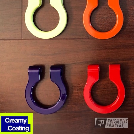 Powder Coating: Flame Red PSS-5082,Tow Hooks,Tow Hook,Clear Vision PPS-2974,Stone Black PSS-1168,Illusion Purple PSB-4629,Automotive,Bubba PSS-3042,Flag Orange PSS-5337,Neon Yellow PSS-1104
