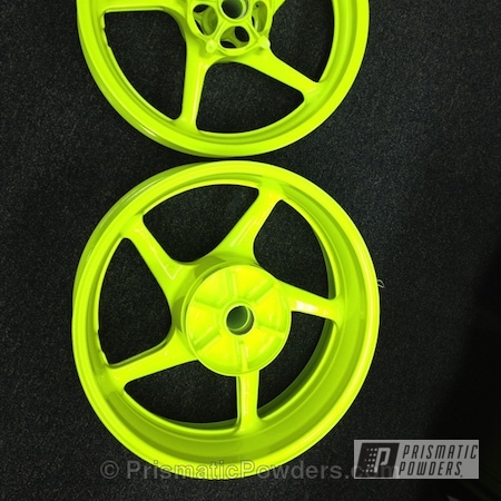 Powder Coating: Glowing Yellow PPB-4759,Wheels