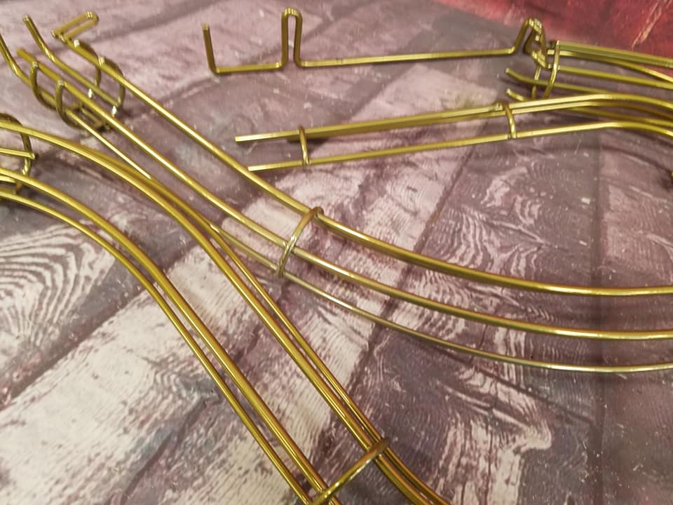Powder Coating Pinball Rails Pinball Machine Ball Carriers finished with Buttered Brass and Super ...