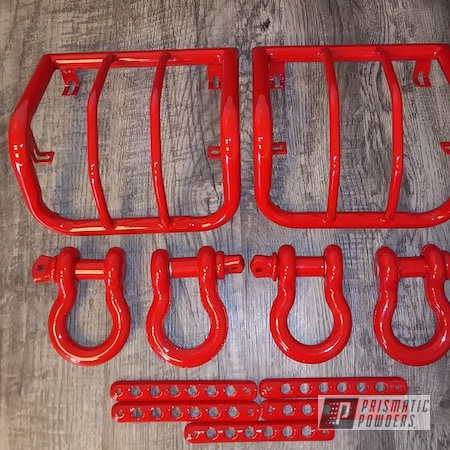 Powder Coating: Jeep,Clear Vision PPS-2974,Firecracker Red PSB-6500,Jeep Parts,Automotive