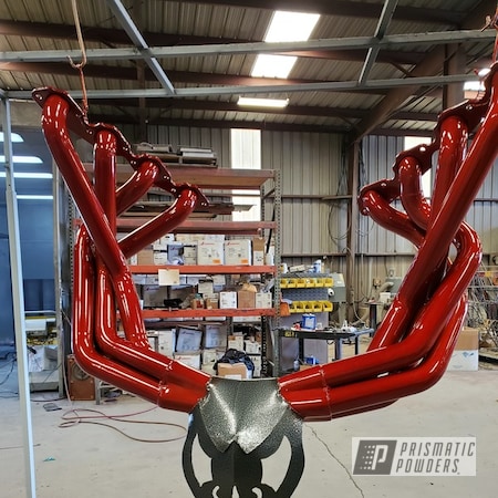 Powder Coating: Automotive,Clear Vision PPS-2974,Exhaust,Illusion Cherry PMB-6905