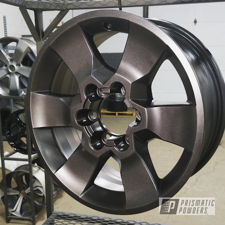 Powder Coating: Aluminum Wheels,Toyota,Alloy Wheels,Automotive Wheels,17" Wheels,Automotive,FLAT BLACK METALLIC UMB-6738,Wheels,4runner
